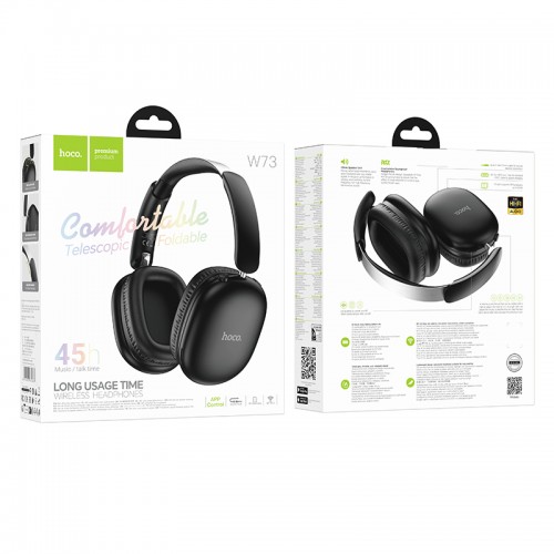 Бездротові накладні навушники HOCO W73 Graceful BT headphones(App) Black