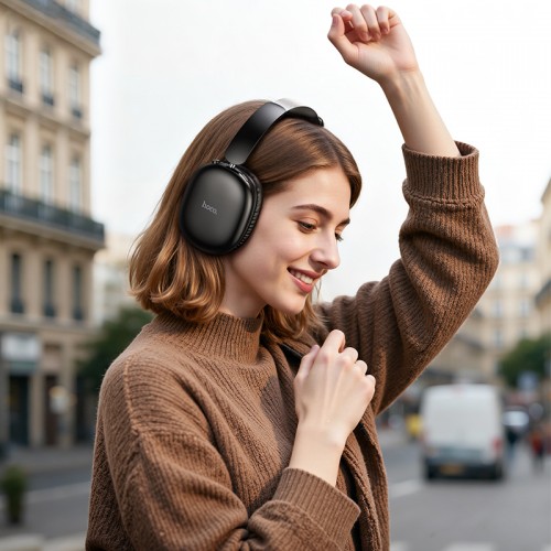 Бездротові накладні навушники HOCO W73 Graceful BT headphones(App) Black