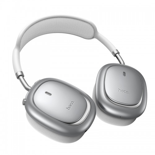 Бездротові накладні навушники HOCO W68 Calma ANC noise-canceling BT headphones(App) Silver