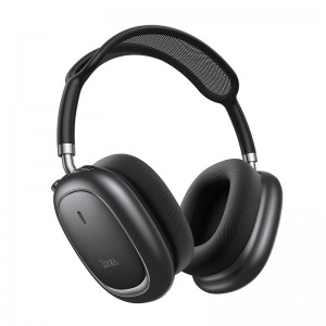 Беспроводные накладные наушники HOCO W68 Calma ANC noise-canceling BT headphones(App) Metal Gray
