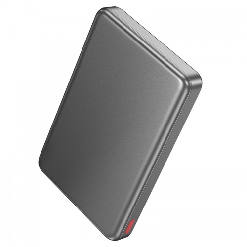 Внешний аккумулятор HOCO Q26A Joy PD20W магнитная быстрая зарядка power bank (10000mAh) металлический серый