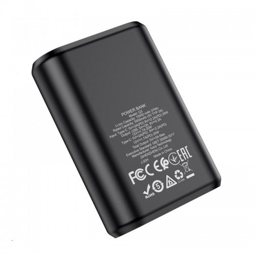 Зовнішній акумулятор HOCO Q3 Mayflower PD20W+QC3.0 power bank(10000mAh) Black