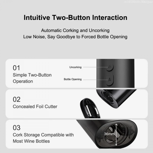 Електричний штопор Xiaomi Mijia Electric Red Wine Bottle Opener