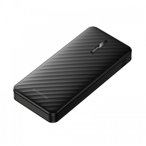 Внешний аккумулятор BOROFONE BJ84 Smooth power bank с четырьмя кабелями (10000mAh) Черный
