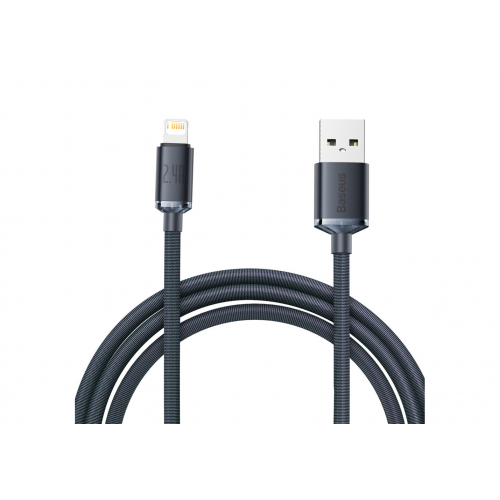 Кабель Baseus Crystal Shine Series Fast Charging Data Cable USB to iP 2.4A 2m Black