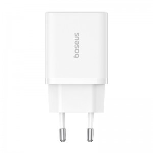 Мережевий зарядний пристрій Baseus Cube Fast Charger C+U 30W EU Moon White
