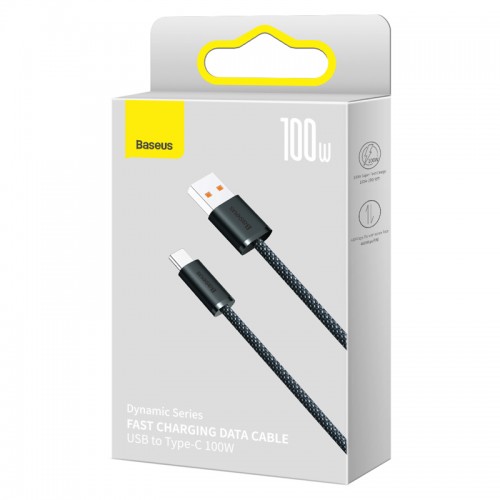 Кабель Baseus Dynamic Series Fast Charging Data Cable USB to Type-C 100W 2m Slate Gray