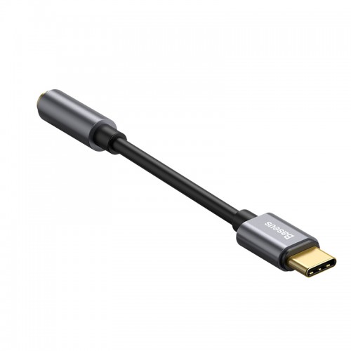 Кабель-переходник Baseus Type-C Male to 3.5mm Female Adapter L54 Темно-серый
