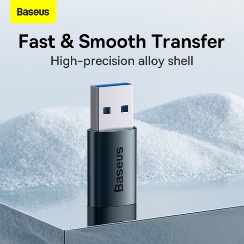 Адаптер Baseus Ingenuity Series Mini OTG Adaptor USB 3.1 to Type-C Blue