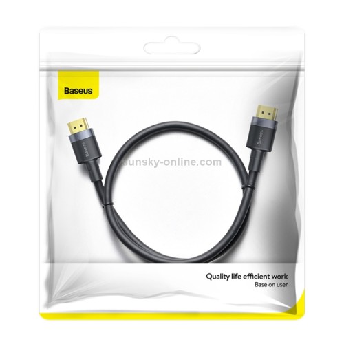 Кабель Baseus Cafule 4KHDMI Male To 4KHDMI Male Adapter Cable 1м Черный