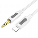 Аудіокабель BOROFONE BL20 True sound silicone digital audio conversion cable iP White