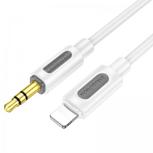 Аудиокабель BOROFONE BL20 True sound силиконовый цифровой аудиокабель iP Белый