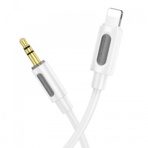 Аудиокабель BOROFONE BL20 True sound силиконовый цифровой аудиокабель iP Белый