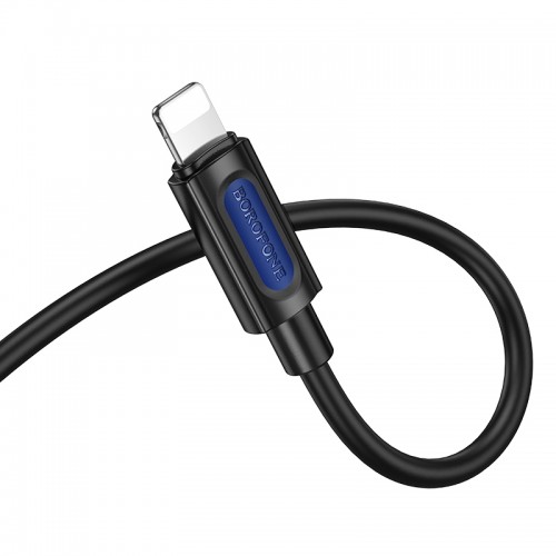 Аудиокабель BOROFONE BL20 True sound силиконовый цифровой аудиокабель iP Черный