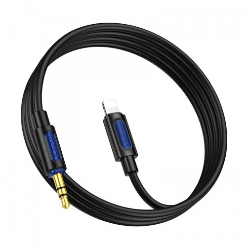 Аудиокабель BOROFONE BL20 True sound силиконовый цифровой аудиокабель iP Черный