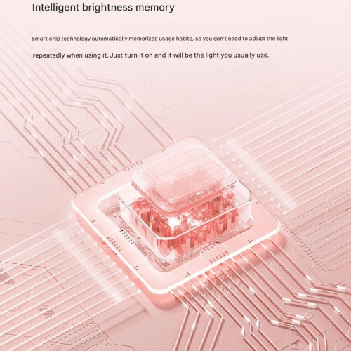 Зеркало для макияжа Xiaomi DOCO 11 " Daylight Portable Flat Mirror Pro Pink