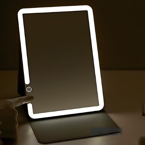 Зеркало для макияжа Xiaomi DOCO 11 " Daylight Portable Flat Mirror Pro Pink