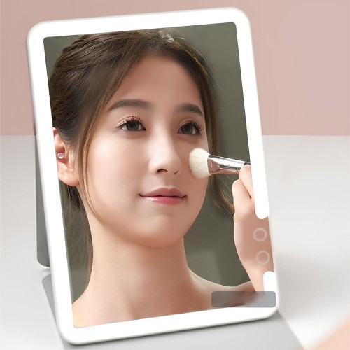 Зеркало для макияжа Xiaomi DOCO 11 " Daylight Portable Flat Mirror Pro Pink