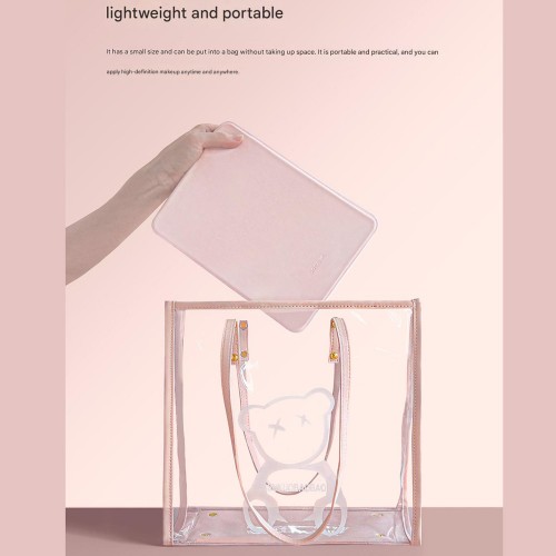 Зеркало для макияжа Xiaomi DOCO 11 " Daylight Portable Flat Mirror Pro Pink