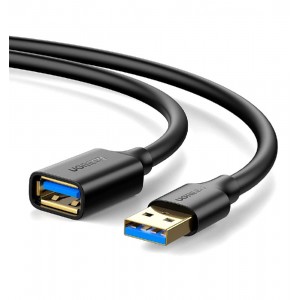 Подовжувач UGREEN US129 USB 3.0 Extension Male Cable 2m (Чёрный) (UGR-10373)