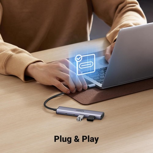 USB-хаб UGREEN 4-портовый USB-C хаб