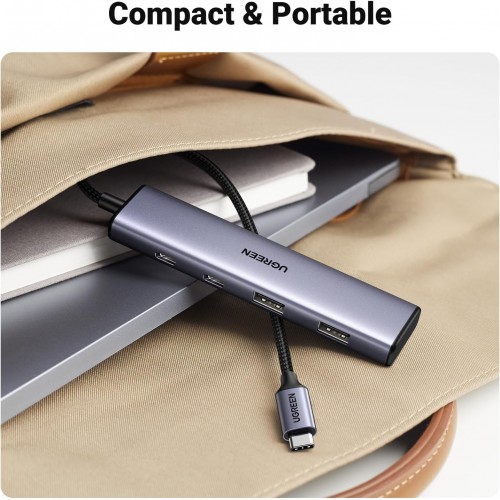 USB-хаб UGREEN 4-портовый USB-C хаб