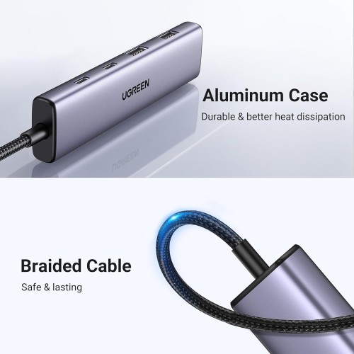 USB-хаб UGREEN 4-портовый USB-C хаб