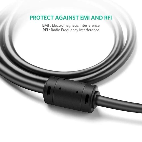 Кабель UGREEN VG101 VGA Male to Male Cable 1m (черный)(UGR-11673)