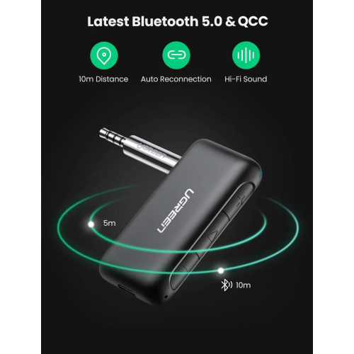 Bluetooth-ресивер UGREEN CM276 Bluetooth 5.0 Приемник Аудио Адаптер
