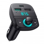 АЗП с FM-модулятором UGREEN CD229 FM&Bluetooth Передатчик&Автомобильное зарядное устройство + TF слот Черный