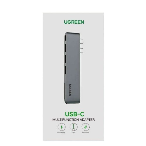 USB-Хаб UGREEN CM251 Двойной USB-C на HDMI+3*USB 3.0 A+Type C Женский Конвертер