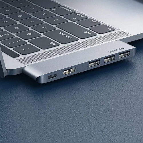 USB-Хаб UGREEN CM251 Двойной USB-C на HDMI+3*USB 3.0 A+Type C Женский Конвертер