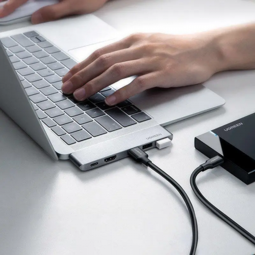 USB-Хаб UGREEN CM251 Двойной USB-C на HDMI+3*USB 3.0 A+Type C Женский Конвертер