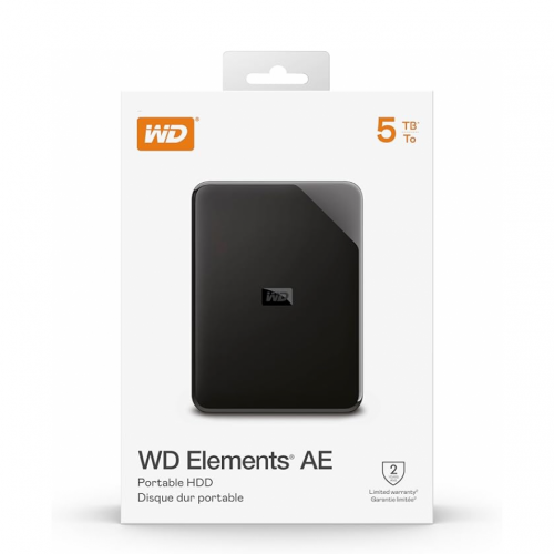 Внешний жесткий диск PHD External 2.5'' WD USB 3.2 Gen1 Elements AE 5Tb Black