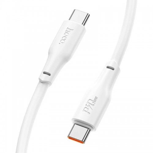 Кабель HOCO X93 Type-C to Type-C 240W, 1м, TPE, TPE разъемы, белый