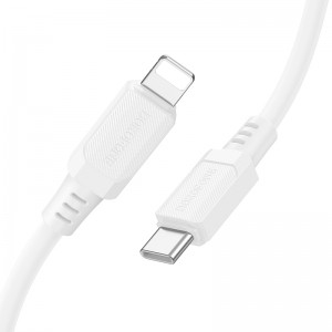 Кабель BOROFONE BX115 Lotto PD силиконовый зарядный кабель для передачи данных iP Белый