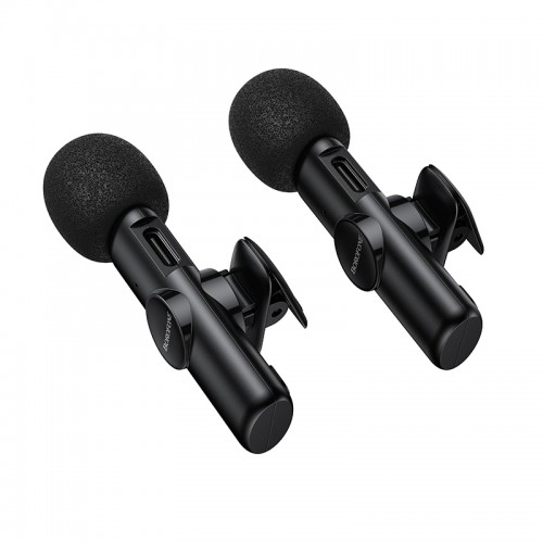 Бездротова мікрофонна система BOROFONE BFK16A Winner dual-mic (Lightning) Black