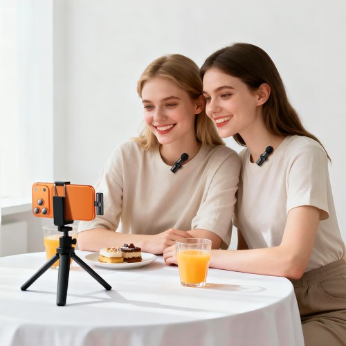 Бездротова мікрофонна система BOROFONE BFK16A Winner dual-mic (Type-C) Чорний