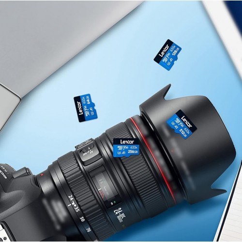 Карта памяти microSDXC (UHS-1 U3) Lexar High-Performance 633x 128Гб класс 10 V30 A1 (100Мб/с) Blue Series (адаптер SD)