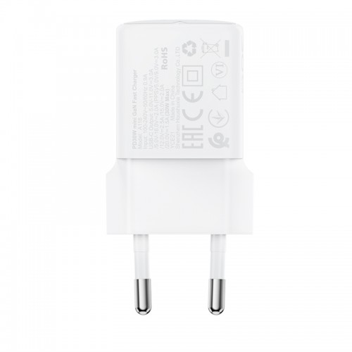Мережевий зарядний пристрій ACEFAST A118 PD30W mini GaN USB-C fast charger