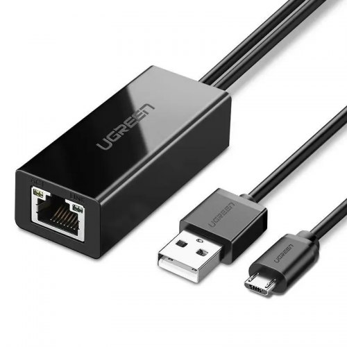 Переходник UGREEN Ethernet Adapter для TV Stick (черный)