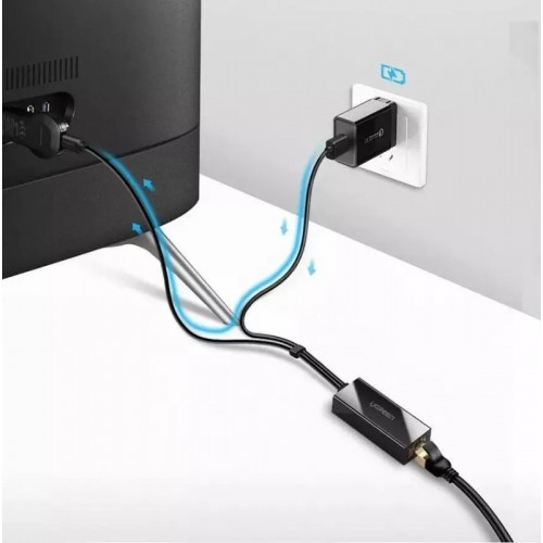 Переходник UGREEN Ethernet Adapter для TV Stick (черный)