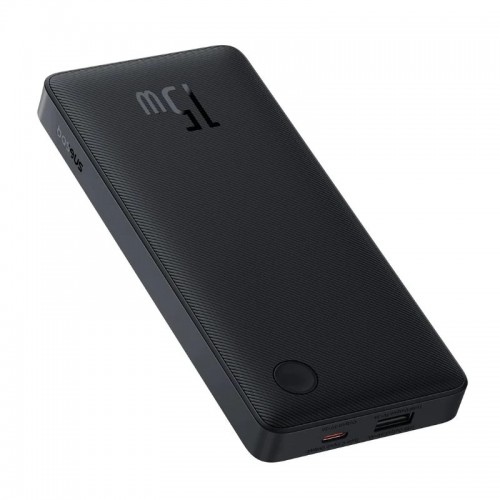 Внешний аккумулятор Baseus Airpow Lite Power Bank 10000mAh 15W Cosmic Black (С простым кабелем USB на Type-C 30 см черный)
