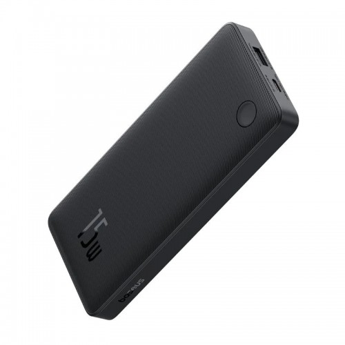 Внешний аккумулятор Baseus Airpow Lite Power Bank 10000mAh 15W Cosmic Black (С простым кабелем USB на Type-C 30 см черный)
