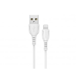 Кабель BOROFONE BX51 USB to iP 2.4A,1m, PVC, PVC connectors, White