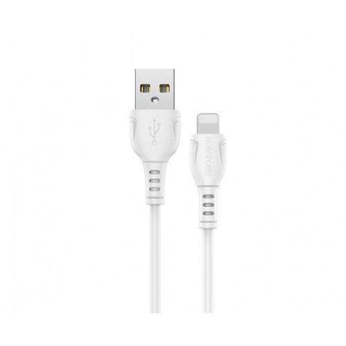 Кабель BOROFONE BX51 USB to iP 2.4A,1m, PVC, PVC connectors, White