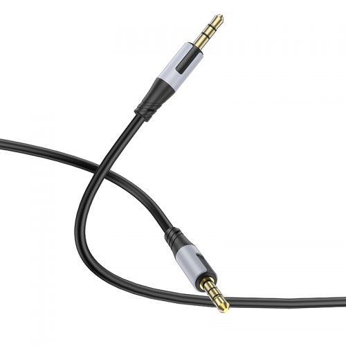 Аудиокабель BOROFONE BL19 3.5mm male to 3.5mm male, TPE, 1м Черный