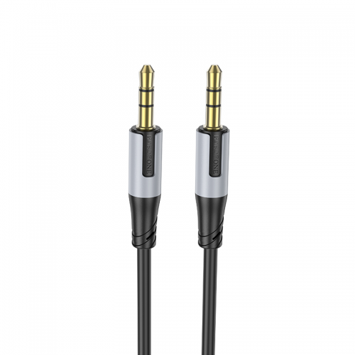 Аудиокабель BOROFONE BL19 3.5mm male to 3.5mm male, TPE, 1м Черный