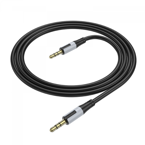 Аудиокабель BOROFONE BL19 3.5mm male to 3.5mm male, TPE, 1м Черный