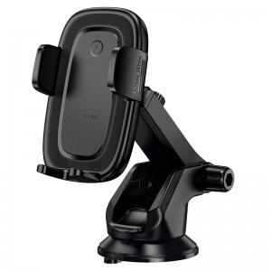 Автотримач для телефона з БЗП BOROFONE BH223 Follower push-type wireless fast charging car holder(center console)